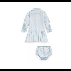 Ralph Lauren Baby Girl Dress & Bloomer Set